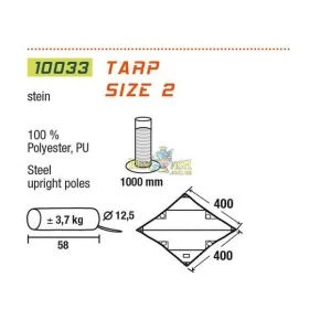 Тент High Peak Tarp 2 stone