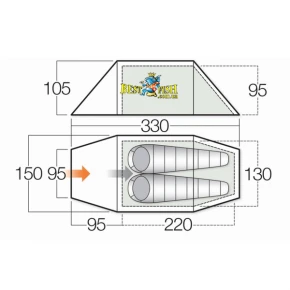 Палатка Vango Meteor 200 Anthracite