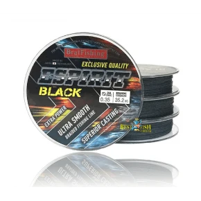 Шнур BratFishing Espirit Black 100 м 0.35 мм чорний 30-02-017-035 (30/02-017-035)